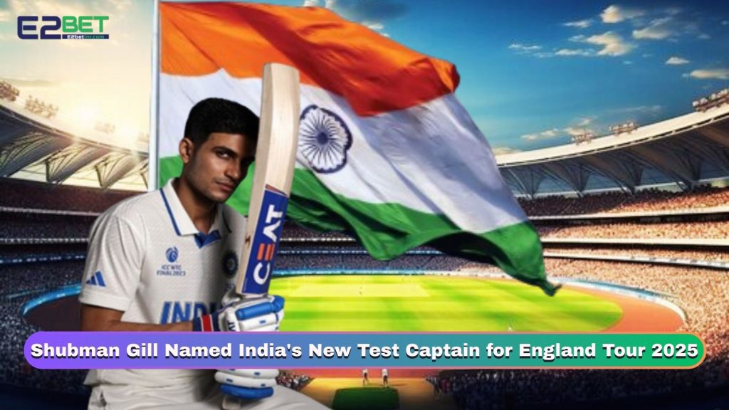 Shubman Gill Named India's New Test Captain