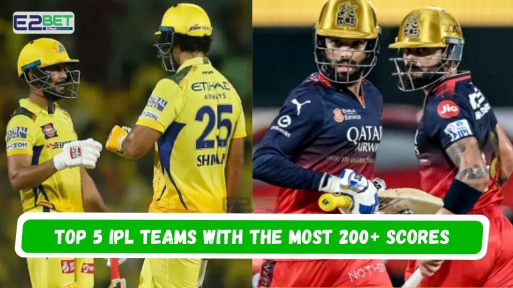 IPL Teams with the Most 200 Plus Scores