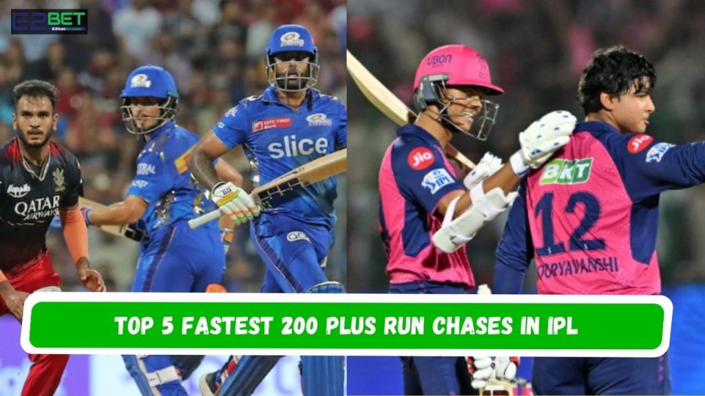 Fastest 200 plus Run Chases in IPL