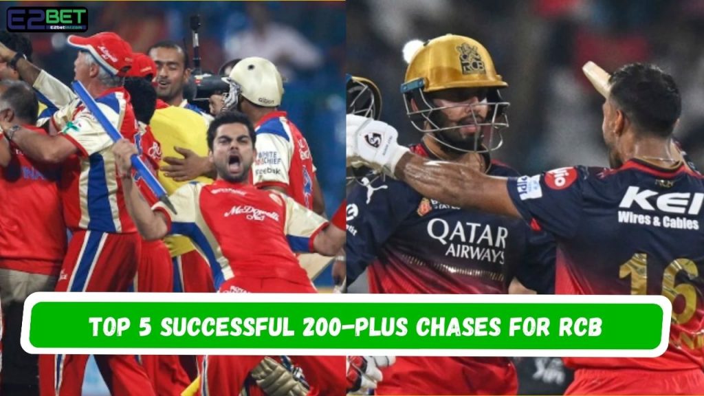 Successful 200-plus chases for RCB