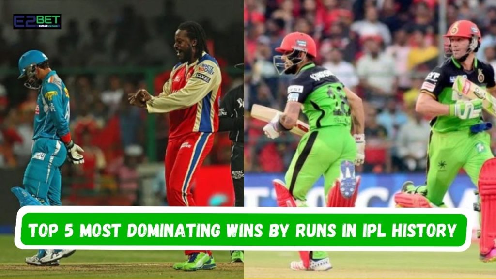 Most Dominating Wins by Runs in IPL