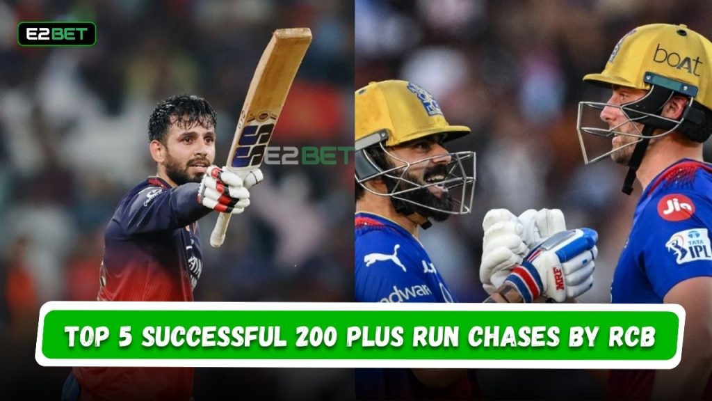 Top 5 Successful 200 Plus Run Chases by RCB