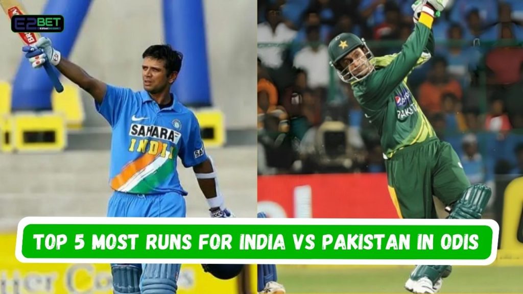 Most runs for India vs Pakistan