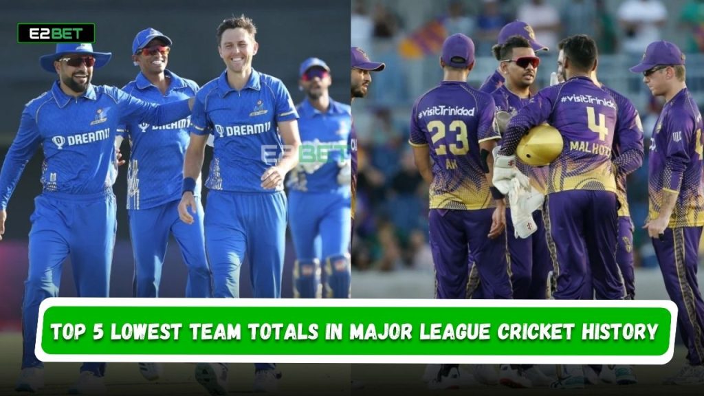 Lowest Team Totals in Major League Cricket
