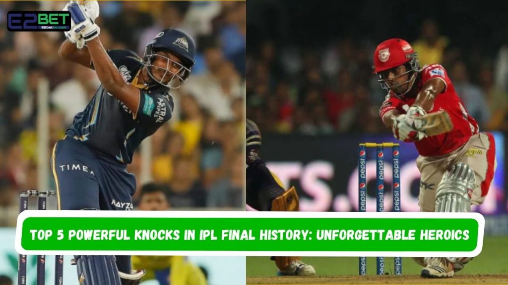 Powerful Knocks in IPL Final