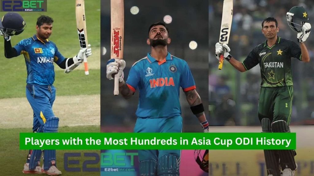 Most Hundreds in Asia Cup ODI History