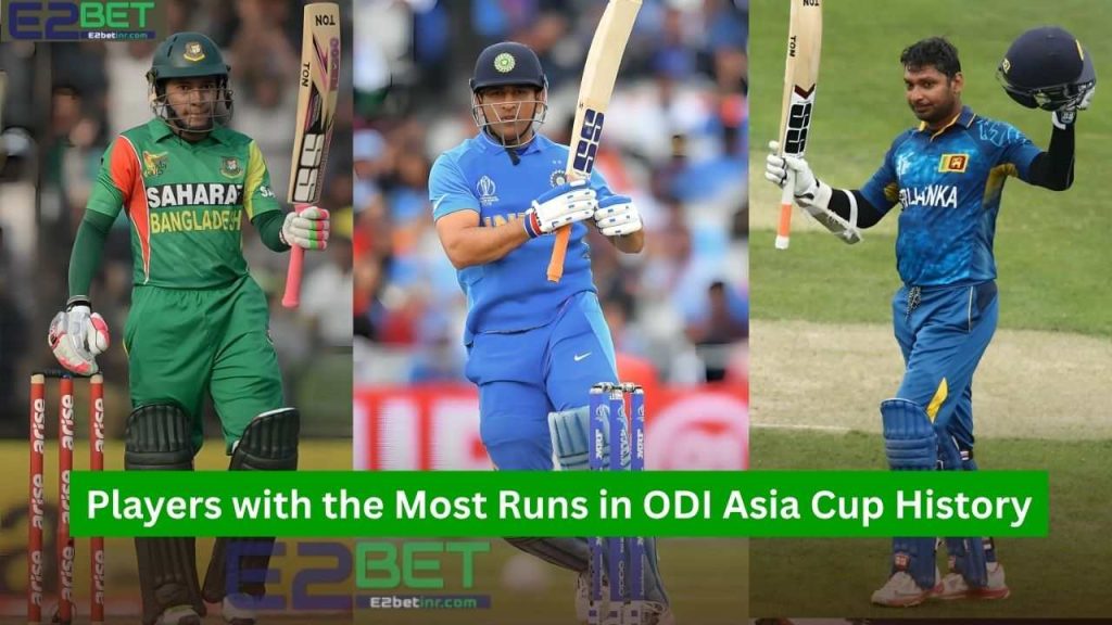 Most Runs in ODI Asia Cup History