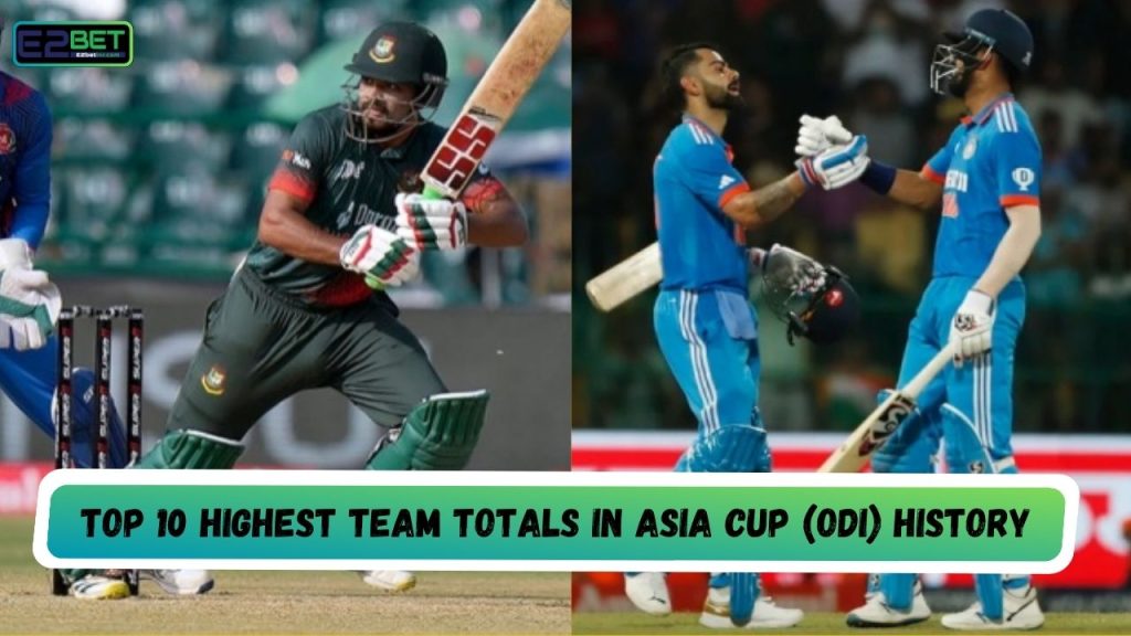 Highest Team Totals in Asia Cup
