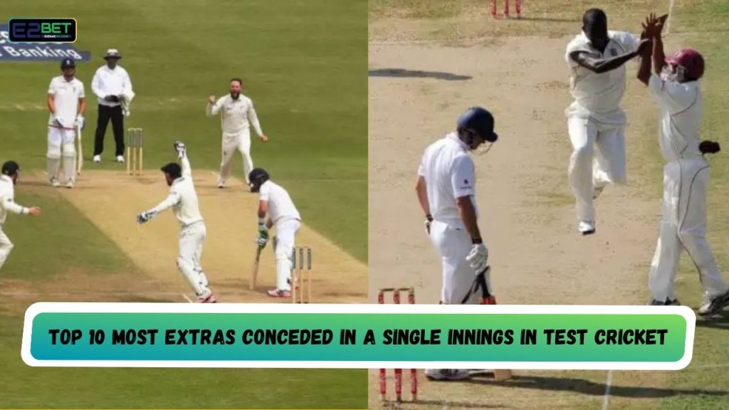 Most Extras Conceded in a Single Innings in Test