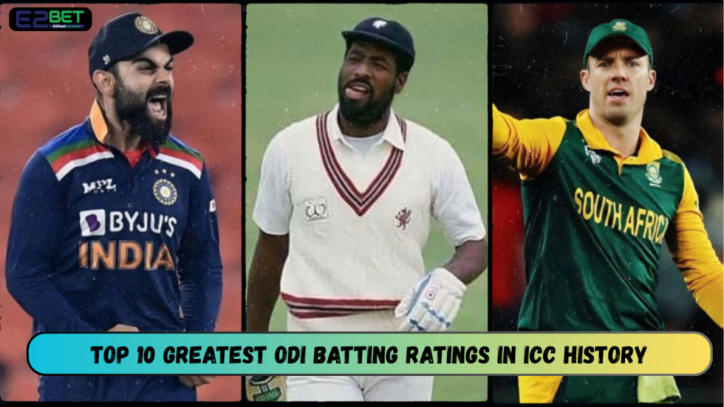Greatest ODI Batting Ratings in ICC
