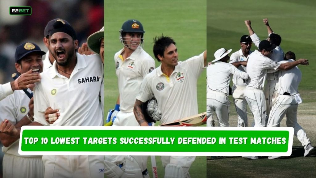 Lowest Targets Successfully Defended in Test Matches