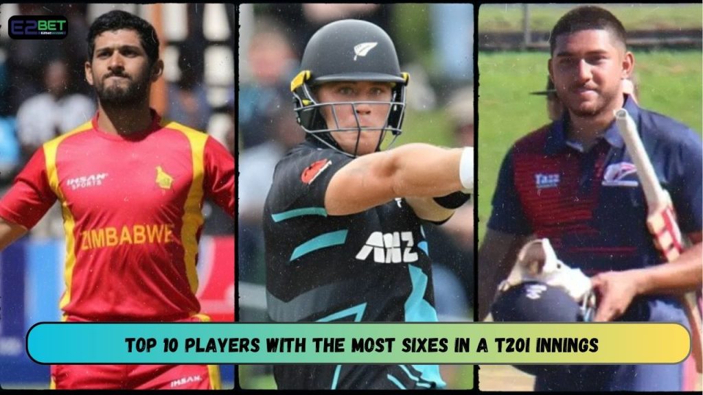 Players with the Most Sixes in a T20I Innings