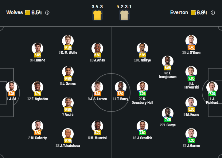 Wolves vs Everton