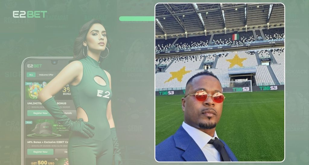 Juventus Legend Patrice Evra Shares Selfie with E2bet