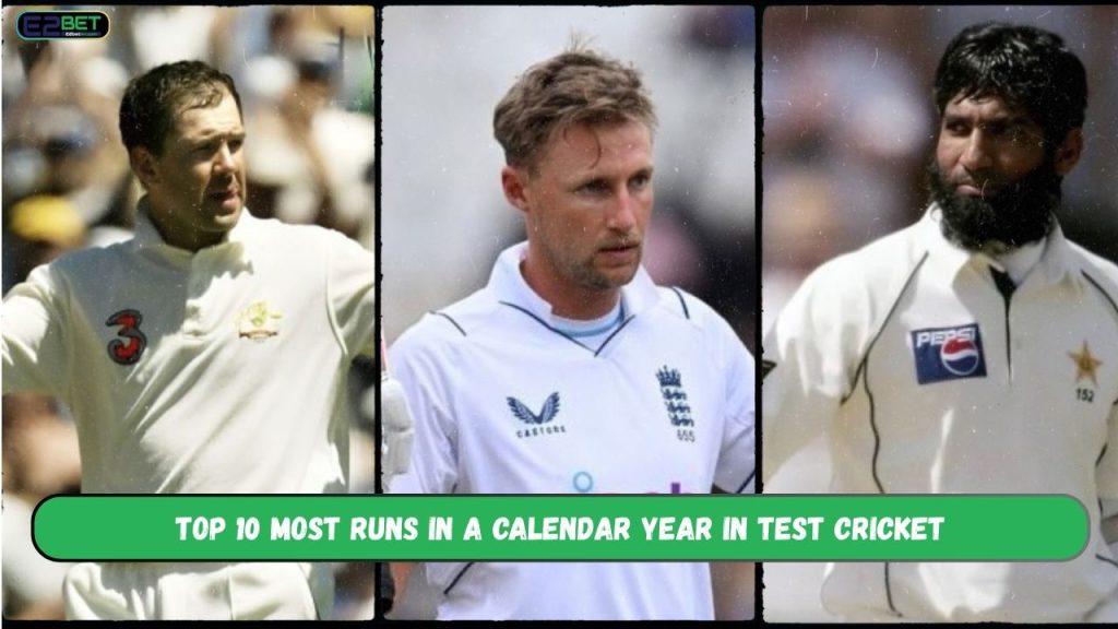 Most Runs in a Calendar Year in Test