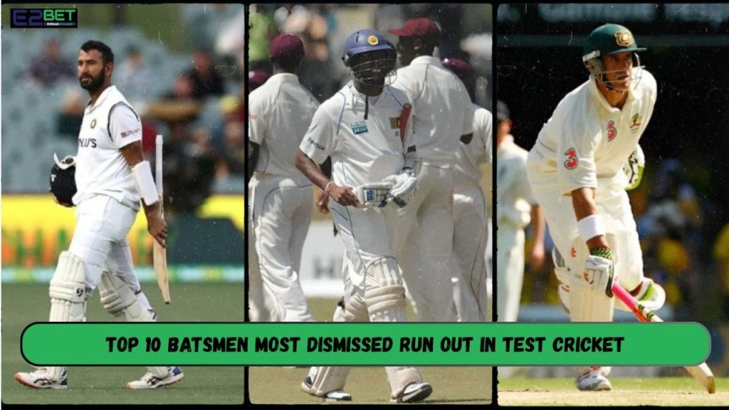 Most Dismissed Run Out in Test