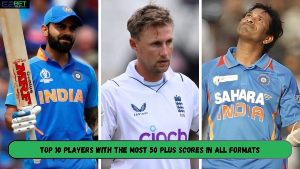 Most 50 plus Scores in All Formats