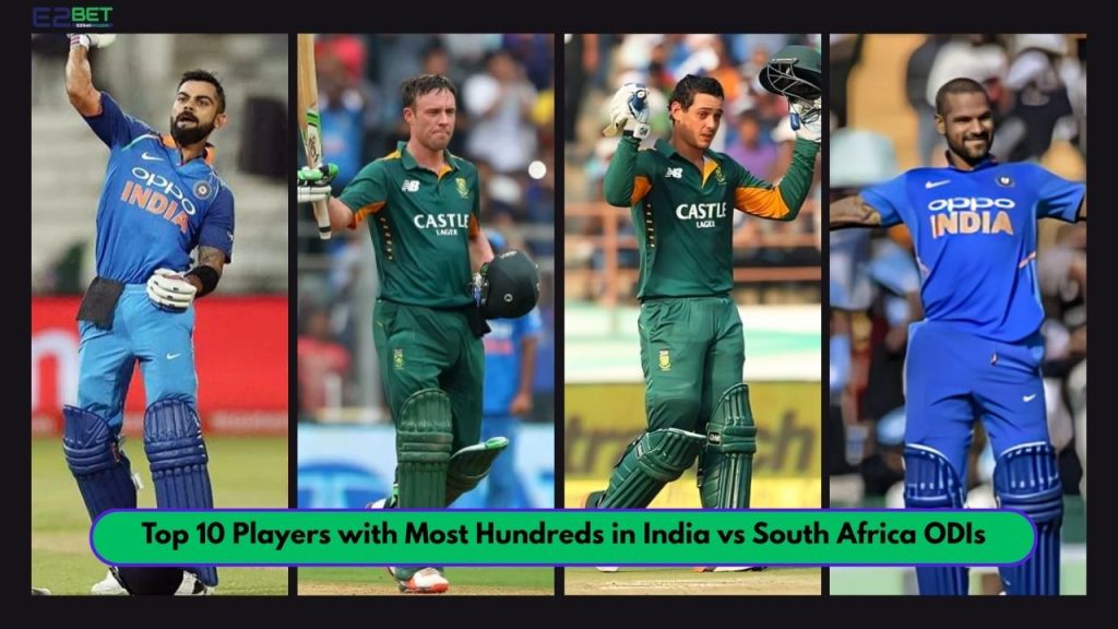 Most Hundreds in India vs South Africa ODIs