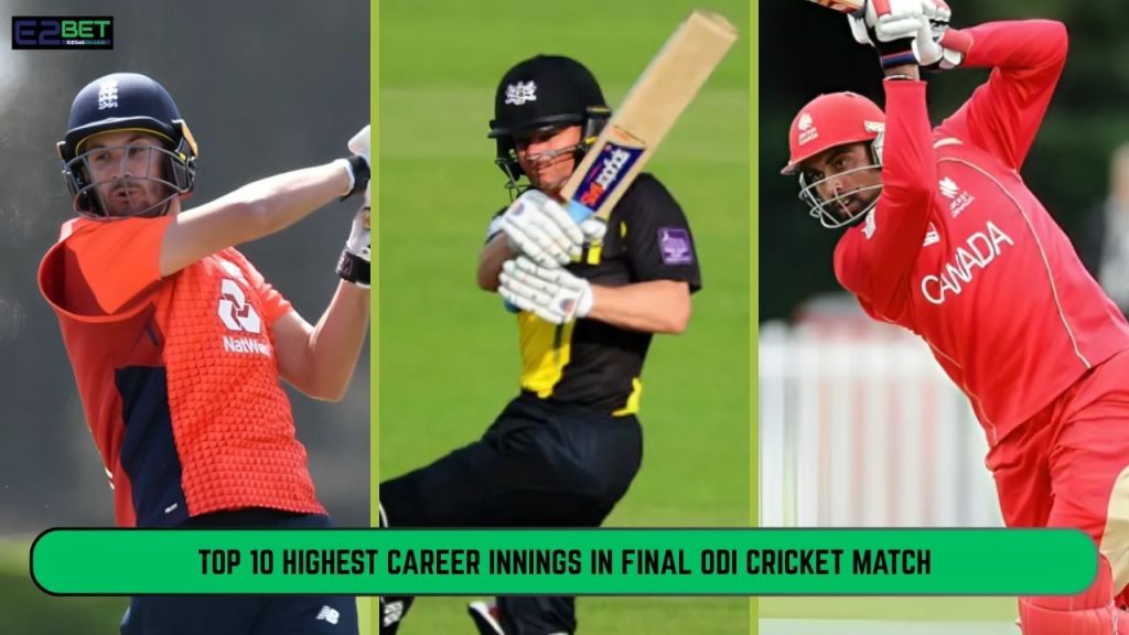 Highest Career Innings in Final ODI