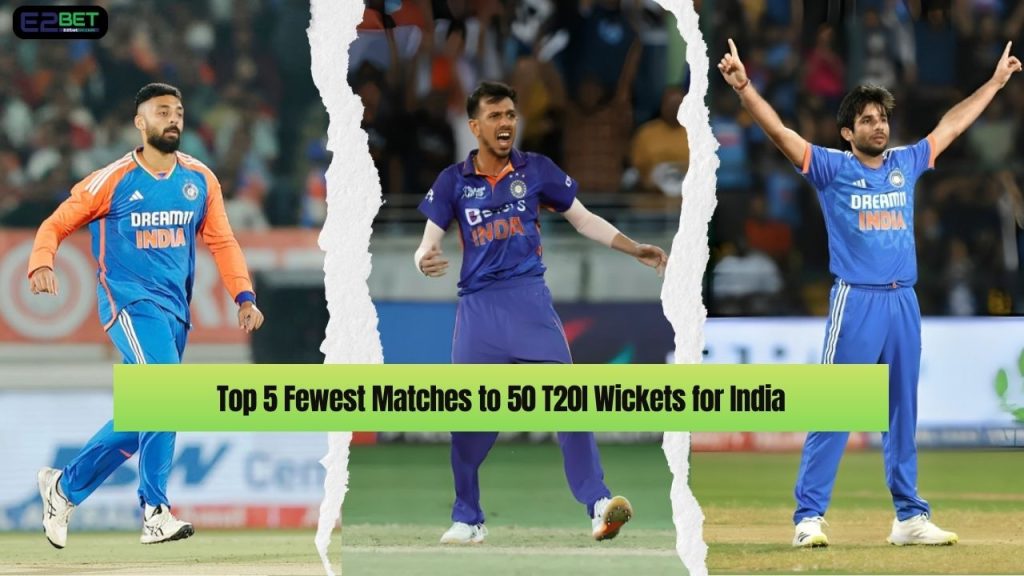Fewest Matches to 50 T20I Wickets for India