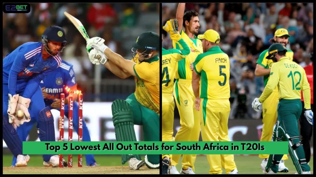 Lowest All Out Totals for South Africa in T20Is