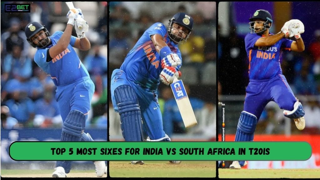 Most Sixes for India vs South Africa in T20Is